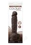 Colours Pleasures Silicone Vibrating Dildo With Balls 5in - Chocolate